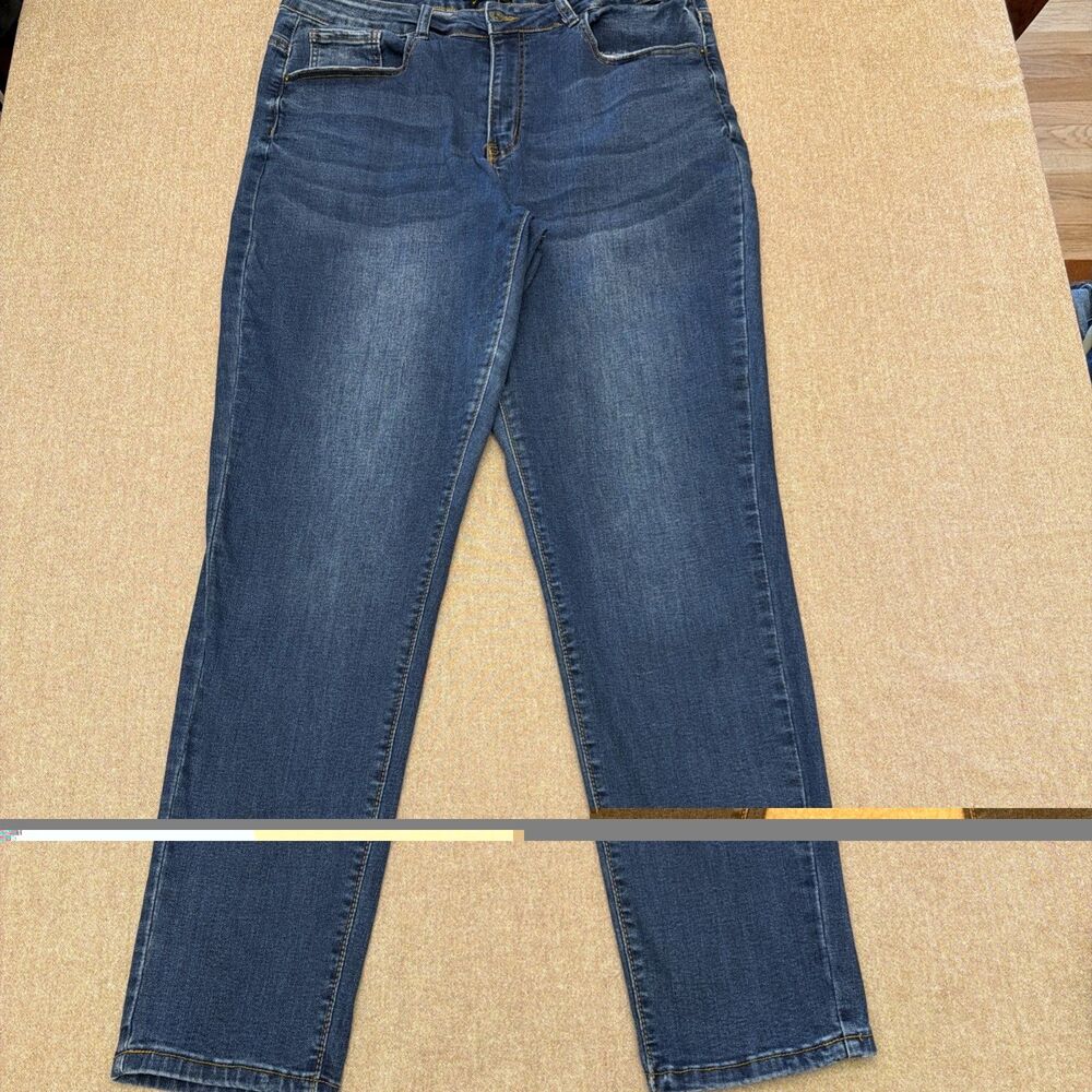 L&B Lucky & Blessed Jeans Womens Size 20 Mid Rise Boyfriend Denim Western Wear